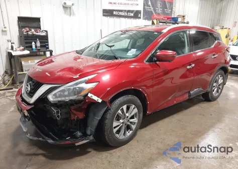 2018 Nissan Murano Sl from USA, damaged, VIN 5N1AZ2MH5JN128899